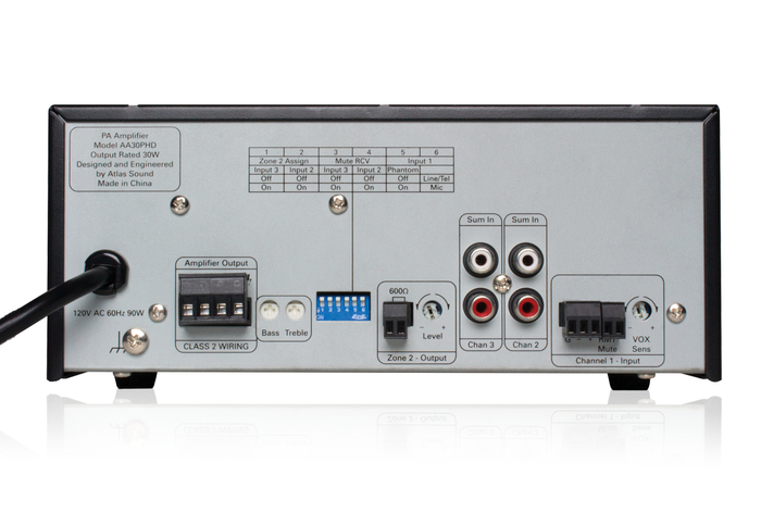 Atlas IED AA30PHD 30 Watt 3-Input Mixer Amplifier