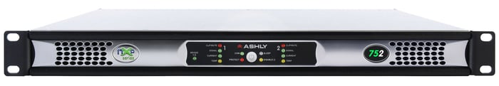 Ashly nXp752 2-Channel Network Power Amplifier 75W At 2 Ohms With Protea DSP