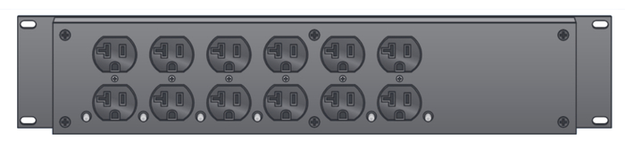 Lex PRM2IN-7CC Rack Mount Power Distribution, L21-30 In And Thru, (2) L5-30, (7) 5-20 Duplex