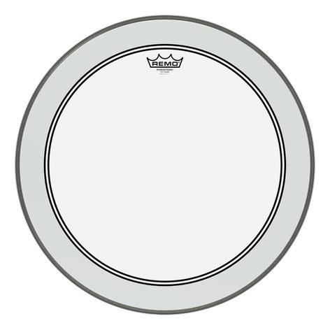 Remo P3-1324-BP 24" Powerstroke 3 Clear Bass Drum Head