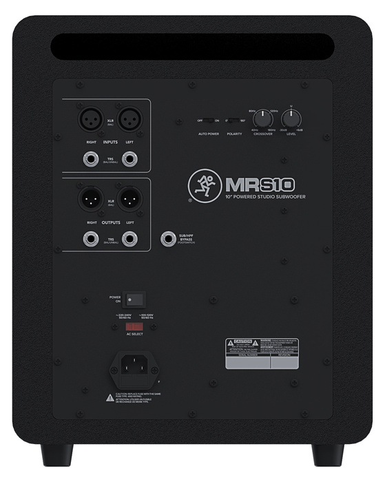 Mackie MRS10 10" Powered Studio Subwoofer, 120W