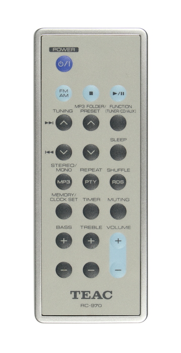 Teac 02-17CDX9M00000 MC-DX25 Replacement Remote