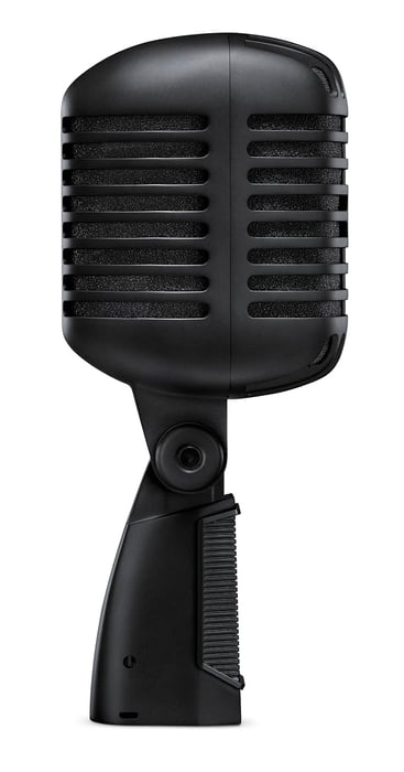 Shure Super 55-BLK Deluxe Supercardioid Dynamic Vocal Mic, Pitch Black