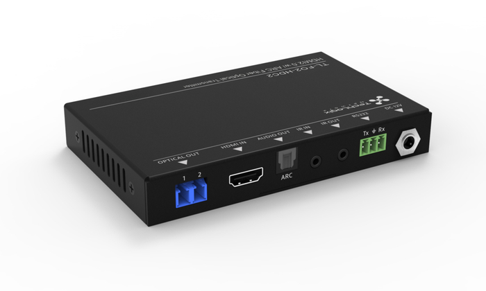 TechLogix Networx TL-FO2-HDC2 HDMI 2.0 And Control Over Two Fiber Optic Cable Extender With ARC