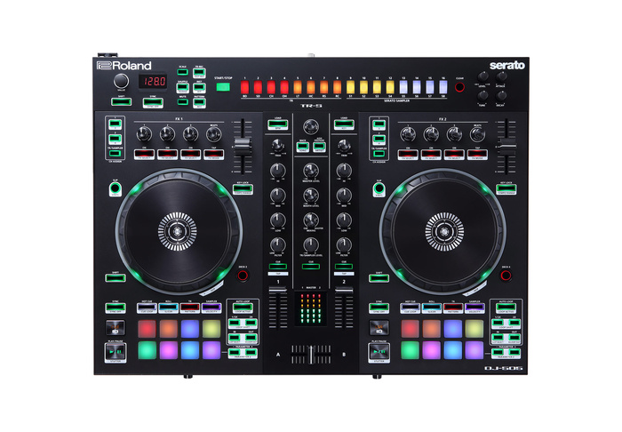 Roland DJ-505 DJ Controller 2-Channel Serato DJ Controller With Drum Machine & Sequencer