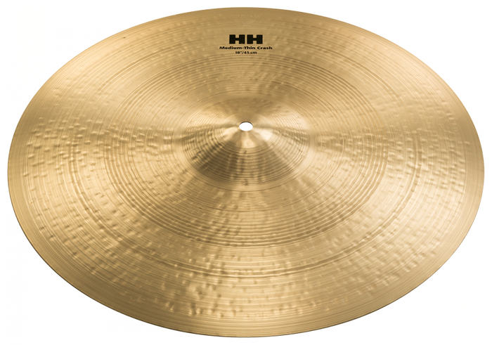 Sabian 11807 18" HH Hand Hammered Medium Thin Crash Cymbal In Natural Finish