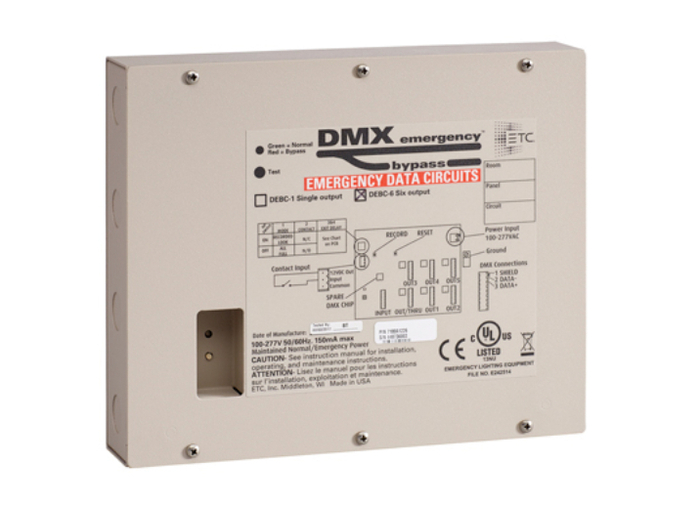 ETC DEBC-6 DMX Emergency Bypass Controller With 6-Outputs