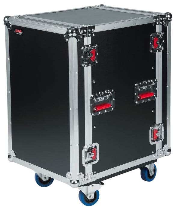 Gator G-TOUR 16U CAST 16RU, 17" Deep ATA Flight Rack Case With Casters