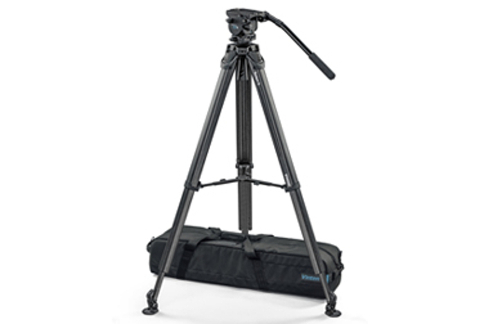 Vinten VB5-FTMS Vision Blue5 Head With Flowtech 75 Carbon Fiber Tripod And Mid-Level Spreader