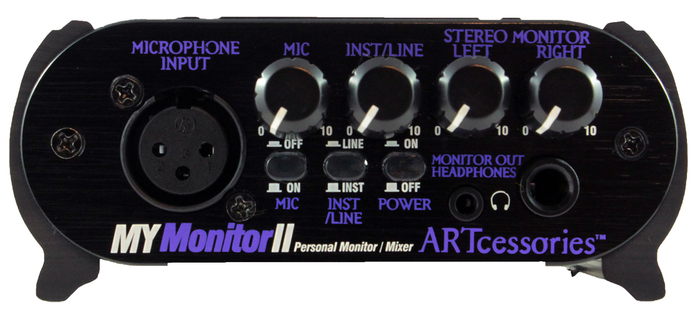 ART MYMonitorII Personal Monitor Mixer With Microphone And Line Input