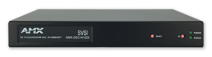 AMX NMX-DEC-N1222 SVSI Stand-Alone Minimal Compression Video Over IP Decoder