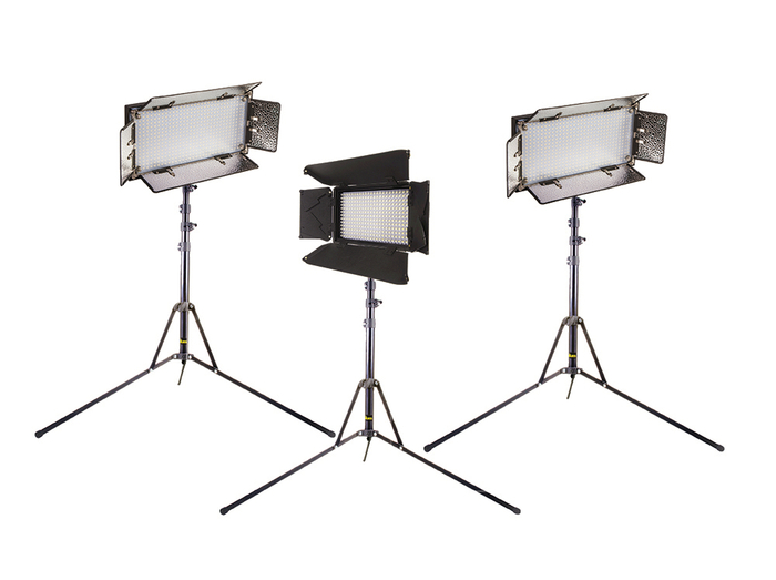 ikan IBK25013-v3 Interview Bi-Color Kit With 2 X IB508-v2 And 1 X ILED312-v2 LED Fixtures