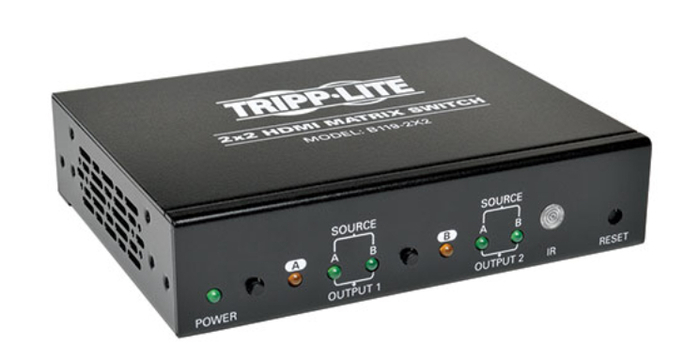 Tripp Lite B119-2X2 2x2 HDMI Matrix Switch For Video And Audio