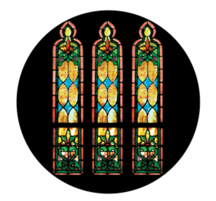 Apollo Design Technology CS-0115 Stained Glass Windows Morning ColourScenic Glass Gobo