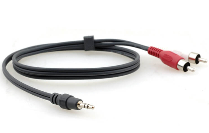 Kramer C-A35M/2RAM-6 3.5mm Stereo Audio To 2 RCA (Male-Male) Cable (6')