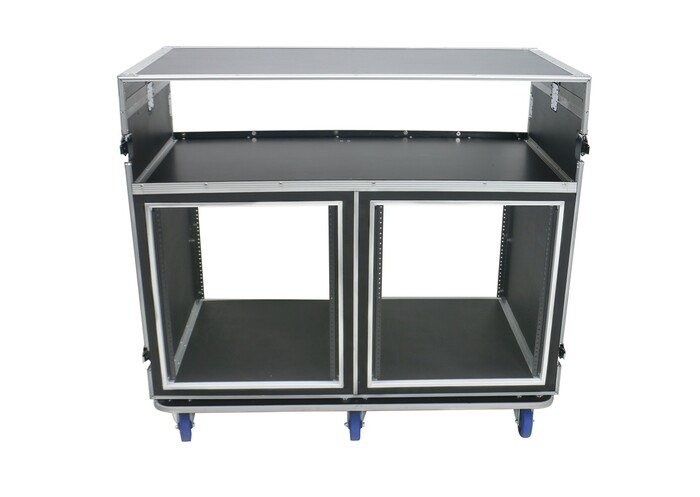 Elite Core ATA-FOH-2SL Deluxe Front Of House System With Dual 12-Unit Racks And Standing Lid Tables