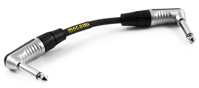 Mogami MCP-GPRR-0.5 CorePlus Guitar Pedal/Effects Cable Right Angle TS To Right Angle TS, 6"