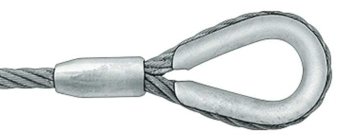 Adaptive Technologies Group FC-018 Wire Rope Assembly Kit, 18" Pair With SK-025 1/4" Shackles