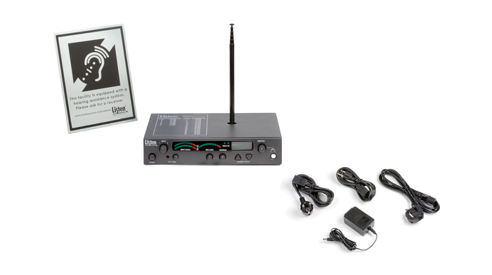 Listen Technologies LT-800-072-P1 Stationary RF Transmitter Bundle, 72MHz