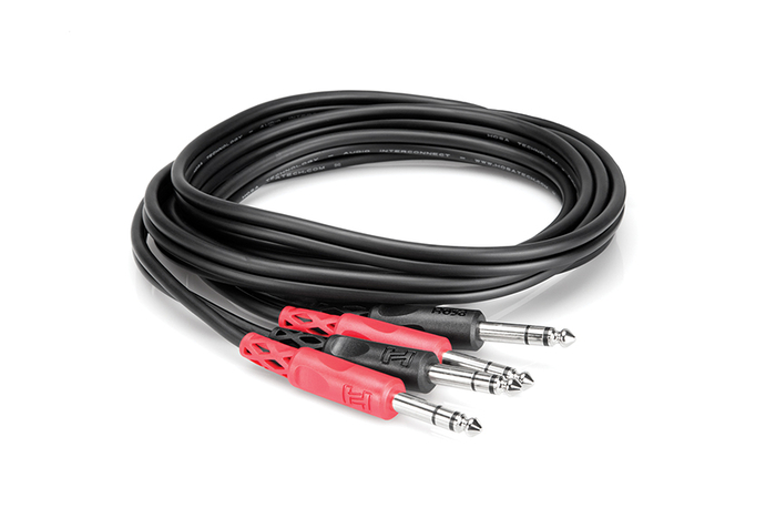 Hosa CSS-203 9.8' Dual 1/4" TRS To Dual 1/4" TRS Audio Cable