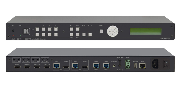 Kramer VS-44DT/110V 4x4 HDMI HDBaseT Matrix Switcher