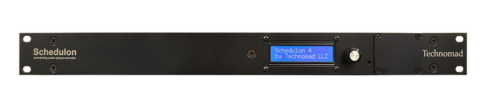 Technomad Schedulon Audio Playback And Recording System, On Demand Or Scheduled Playback