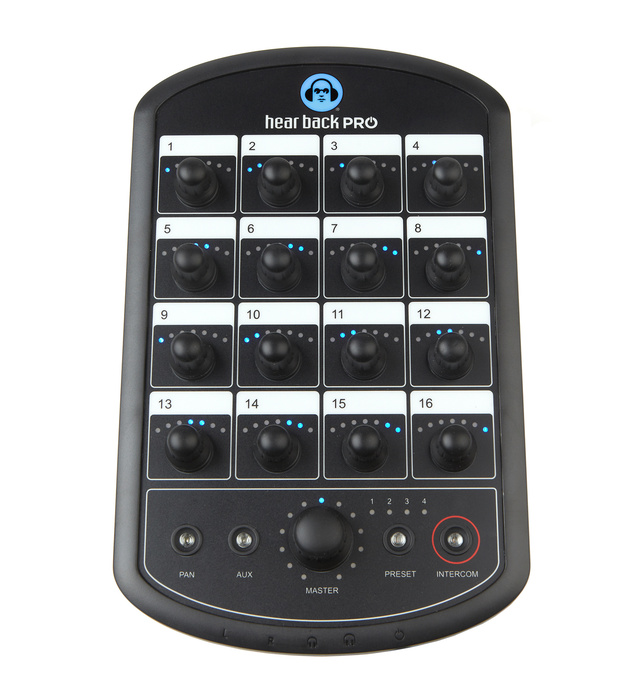 Hear Technologies HEAR-BACK-FOUR-PK-A Hear Back PRO Four Pack, ADAT Input Network-Based 16-Channel Personal Monitor Mixer System Package