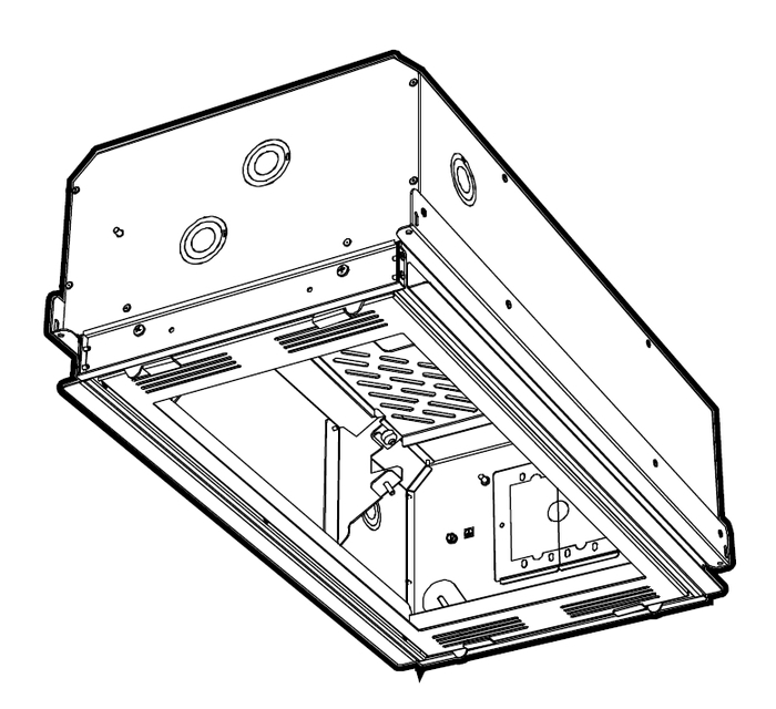 Chief CMS491C 1'x2' Plenum Rated Storage Box With Column Drop