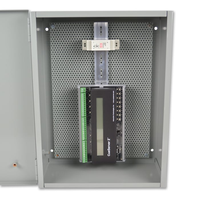 Interactive Technologies DE-1612 Small DIN Enclosure, 16" X 12" X 6"