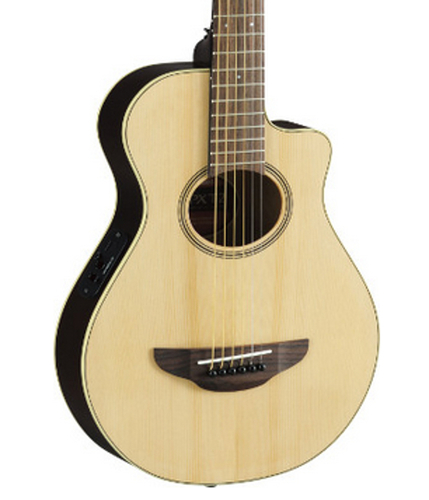 Yamaha APXT2 3/4-Scale Thinline - Natural Acoustic-Electric Guitar, Spruce Top, Meranti Back And Sides