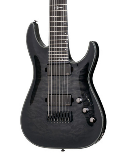 Schecter HELLRAISER-HH-C8 Hellraiser Hybrid C-8 Trans Black Burst 8-String Electric Guitar