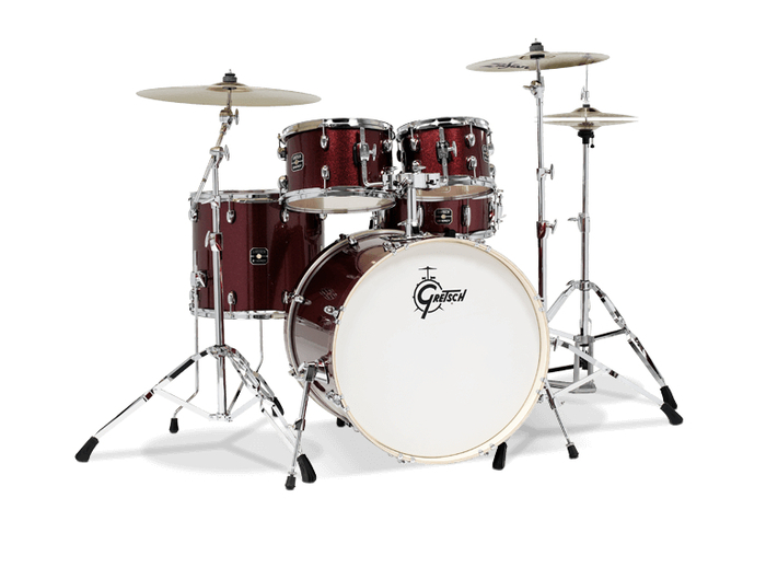 Gretsch Drums GE4E825Z Energy 5-Pc Kit W/ Full Hardware Package & Paiste Cymbals