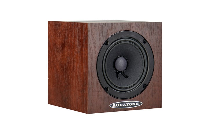 Auratone 5C-MAHOGANY-SINGLE 5C Super Sound Cube - Mahogany Single 5C Passive Studio Monitors With Mahogany Laminate Finish