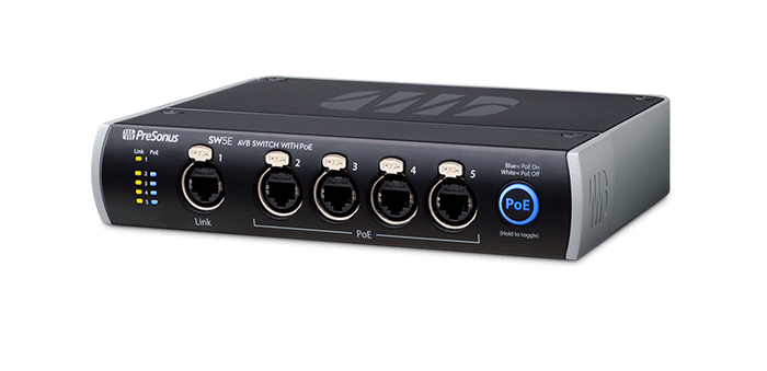 PreSonus SW5E 5-port AVB Switch With PoE