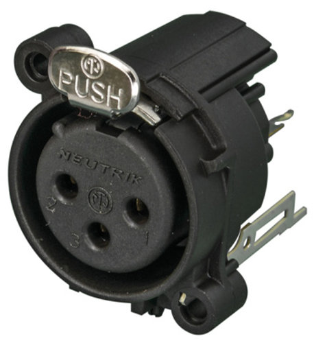 Neutrik NC3FAV2 3-Pin XLR-F A-Series Connector With Grounding