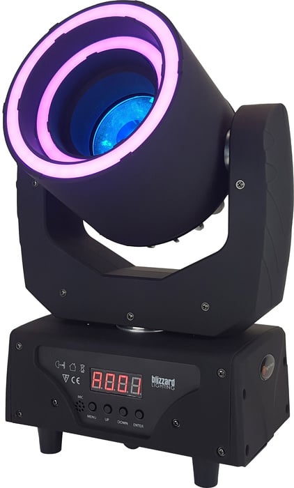Blizzard Hypno Beam 60W RGBW LED Moving Head Beam With 2 LED Effect Rings