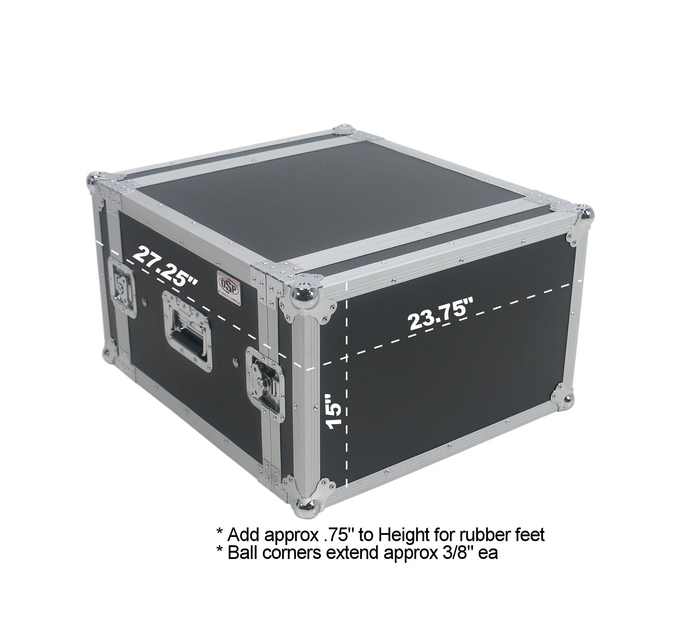 Elite Core SC6U-20 ATA 20" Shock Mount 6-Unit Amplifier Rack