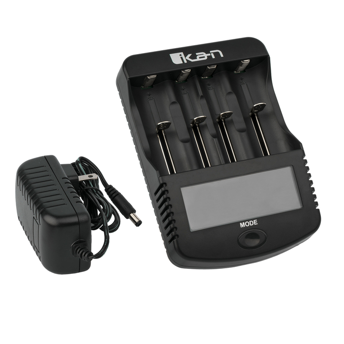 ikan ICH-SC4-V2 Smart Charger For Ni-MH, Ni-Cd, And Li-Ion Batteries