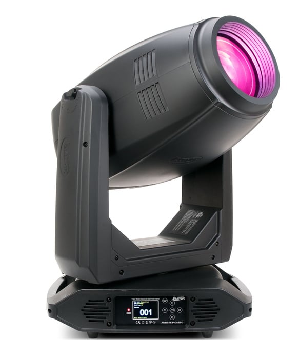 Elation Artiste Picasso 620W LED Moving Head With Zoom, Framing Shutters And CMY Color Mixing