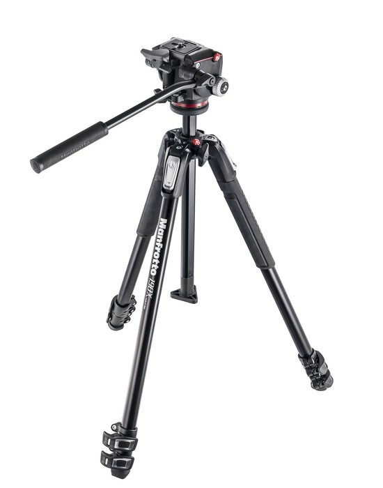 Manfrotto MK190X3-2W 190x Aluminium 3-Section Tripod With XPRO Fluid Head