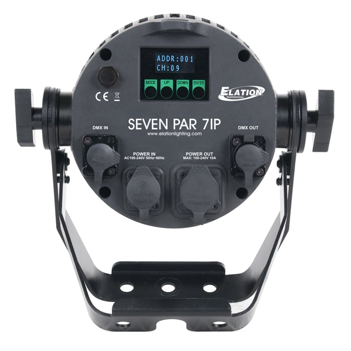 Elation Seven Par 7IP 7x 25w RGBWA+Lime+UV LED IP65 Par Can