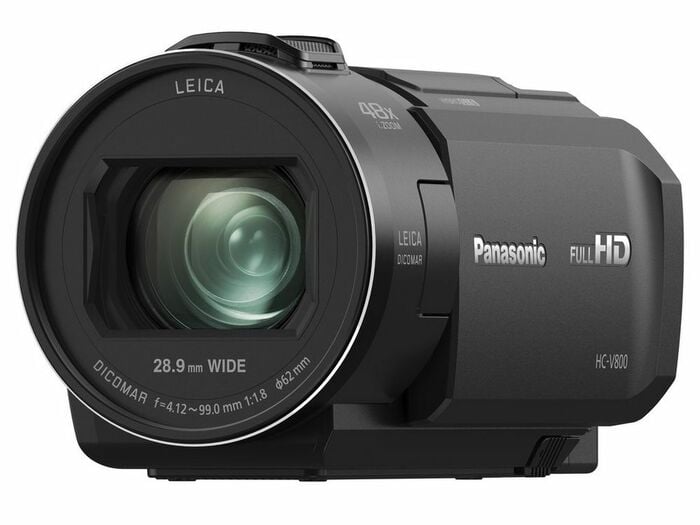 Panasonic HC-V800K 1/2.5” BSI Sensor HD Camcorder With 24X Lens And 3 O.I.S. Stabilizers