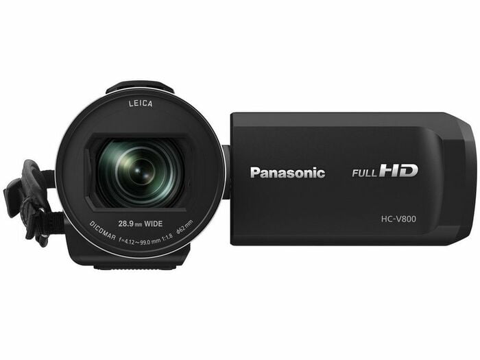 Panasonic HC-V800K 1/2.5” BSI Sensor HD Camcorder With 24X Lens And 3 O.I.S. Stabilizers