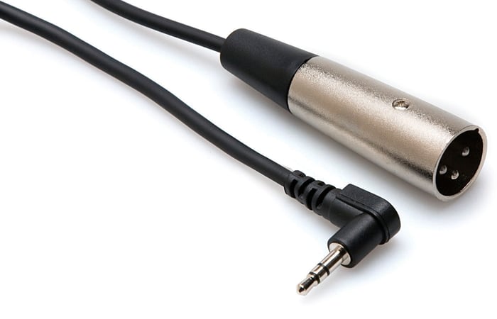 Hosa XVM105M 5' 3.5mm Right-Angle TRS To XLRM Cable