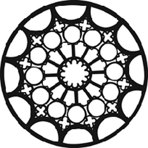 GAM G376 Rose Window 2 Steel Gobo