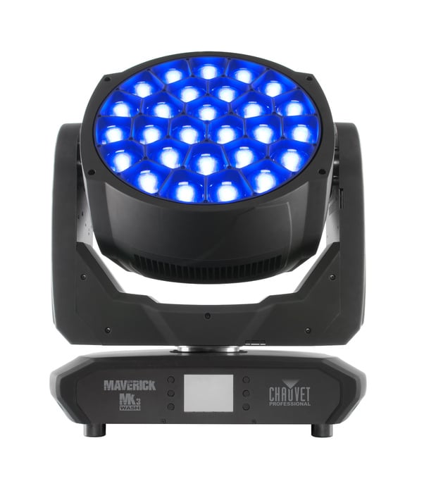 Chauvet Pro Maverick Mk 3 Wash 27x40W RGBW LED Moving Head Wash With Zoom And Pixel Control