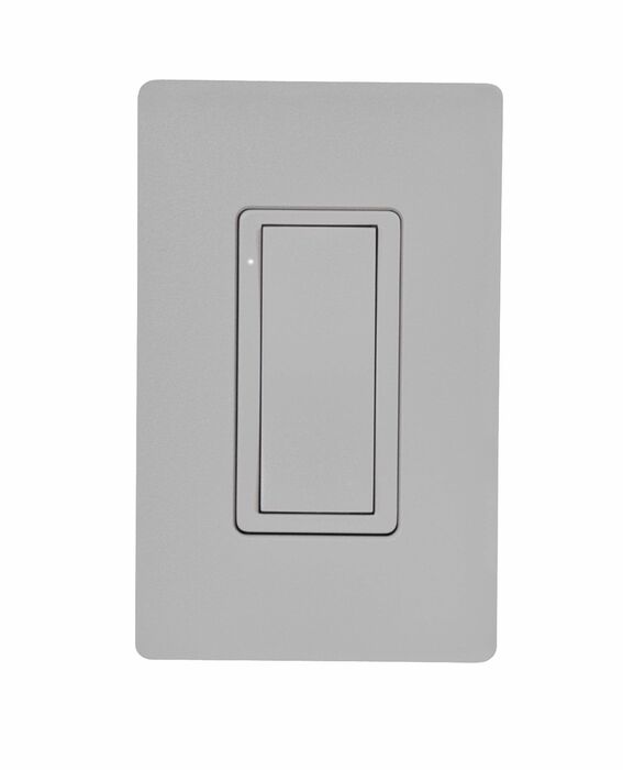Crestron CLW-SWEX-P-GRY-S Cameo Wireless In-Wall Switch, 120V, Gray Smooth