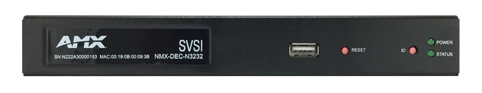 AMX NMX-DEC-N3232 H.264 Compressed Video Over IP Decoder