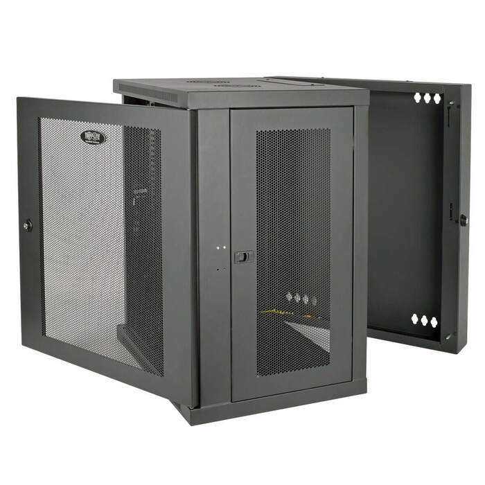 Tripp Lite SRW15US SmartRack 15 Units Switch Depth Wall Mount Enclosed Rack Cabinet