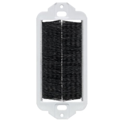 Leviton 41075-DBE Decora Brush Passthrough Insert, Black